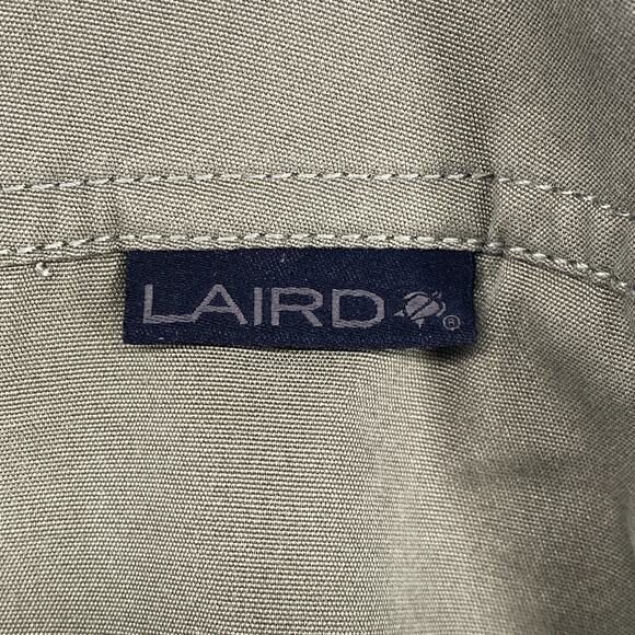 LAIRD Pants Mens 34 Performance Hiking Ankle Zip Drawstring Cotton Blend Green - Picture 5 of 16